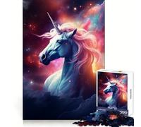 Puzzle Unicorno tra le stelle da 1000 pezzi per adolescenti, benessere mentale, relax e svago, bordi netti, regalo affettuoso (38x52cm)