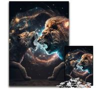 Puzzle universale "La furia del leone" da 1000 pezzi per adulti, fai da te, regalo per la casa, gioco rompicapo, 26x38cm/10,23x14,96 pollici
