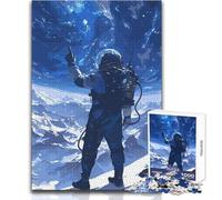 Puzzle Universo Astronauta 1000 Gioco Divertente per lo Sviluppo Cognitivo Speciale Regalo di Celebrazione Riflessivo Dimensioni 38x52cm