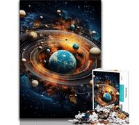 Puzzle Universo Colorato 1000 Pezzi per Adolescenti, Aiutano il Cervello a Esercitare Giocattoli Coinvolgenti per Coltivare la Pazienza Interazione Genitori-Figli 38x26cm