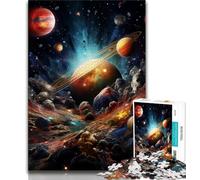 Puzzle Universo Colorato 1000 Pezzi per Adolescenti, Sfida Difficile Antistress, Ideale Come Regalo per Tutta la Famiglia 50x75cm