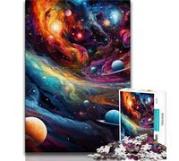 Puzzle Universo Colorato per Adolescenti 1000 Pezzi, Giochi Educativi Decorazione per la Casa Offerta Come Regalo per Tutta la Famiglia 50x75cm