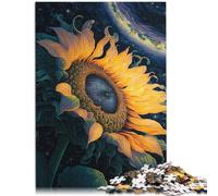 Puzzle Universo Girasole 1000 pezzi per adulti Puzzle Impossibile con poster e scheda di domande e risposte per adolescenti dai 14 anni e oltre 26 x 38 cm
