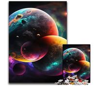 Puzzle Universo Pianeta 1000 pezzi Puzzle interattivo per famiglie, vacanze, gioco di attività per famiglie 50x75CM/19,68x29,52 pollici