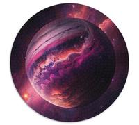 Puzzle Universo Pianeta Paesaggio per Adulti, Puzzle Rotondi da 1000 Pezzi per Principianti, Ottimo per Regali di Compleanno e di Festa, 67,5x67,5 cm