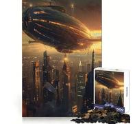 Puzzle Urban Airship da 1000 pezzi, stimolante per la destrezza mentale, ideale per un gioco rilassante, perfetto per un regalo impeccabile (38x52cm)