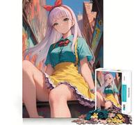 Puzzle Urban Anime Maid Girl da 1000 pezzi per adolescenti,gioco stimolante per la mente,montaggio sicuro e stabile,divertimento serale in famiglia (50x75cm)