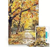 Puzzle Urban Autumn Walk da 1000 pezzi gioco interattivo Think Boost,incastro perfetto,nessun pezzo si stacca,sfida cerebrale per la casa (38x26cm)