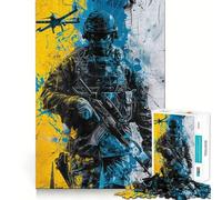 Puzzle Urban Combat Zone da 1000 pezzi per adulti,gioco divertente e di richiamo,montaggio sicuro e stabile,attività per tutta la famiglia (38x26cm)