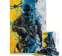 Puzzle Urban Combat Zone da 1000 pezzi per adulti, ideale come regalo, per sviluppare le capacità cognitive, un'attività rilassante e un'esperienza di gioco di precisione (38x52cm)