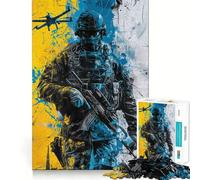 Puzzle Urban Combat Zone da 1000 pezzi,sfida mentale,taglio di alta precisione,divertente passatempo (50x75cm)