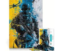 Puzzle Urban Combat Zone per adulti,1000 pezzi da incastrare,gioco stimolante per la mente,struttura precisa,facile da imparare,divertimento per tutta la famiglia (38x52cm)