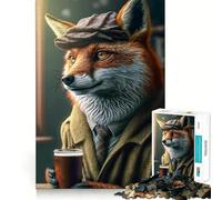 Puzzle Urban Fox da 1000 pezzi,gioco di costruzione con incastri precisi e sicuri,ideale per le vacanze e il tempo libero in casa (50x75cm)