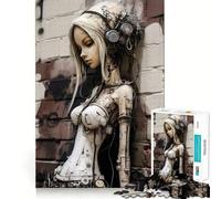 Puzzle Urban Girl V da 1000 pezzi,gioco di concentrazione mentale,taglio di precisione,bordi lisci,gioco significativo per costruire connessioni (38x26cm)