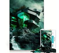 Puzzle Urban Oasis per ragazzi, 1000 pezzi, stimola la mente, rilassante, con taglio preciso, 50x75cm