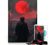 Puzzle Urban Sunset da 1000 pezzi per ragazzi,gioco di concentrazione mentale,bordi lisci e tagliati con precisione,perfetto come regalo di Natale (38x26cm)