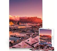 Puzzle V+A Waterfront Cape Town da 1000 pezzi per adolescenti, ideale per allenamento intelligente, relax e svago, con taglio perfetto e un regalo perfetto (38x52cm)