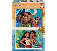 Educa Borrás Puzzle Vaiana – Set di 2 puzzle da 48 pezzi – Consigliato dai 4 anni
