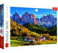 Puzzle Val di Funes, Dolomiti - 1500 pezzi Trefl