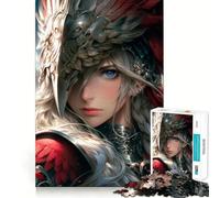 Puzzle Valchiria Angelo della Guerra 1000 pezzi Gioco di concentrazione mentale Taglio di precisione Bordi lisci Attività coinvolgente per serate tranquille (38x52cm)