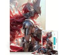 Puzzle Valchiria Angelo Guerriero da 1000 pezzi Gioco di abilità creativa Componenti robusti e ben definiti Facile da trasportare Gioco per allenare la mente Regalo (38x52cm)