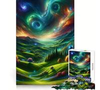 Puzzle "Valle Celeste dei Sogni" per ragazzi,1000 pezzi,migliora la memoria,piacevole per il tempo libero,taglio laser,sorpresa di compleanno (38x52cm)