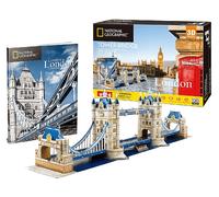 PUZZLE VAN DER MEULEN 3D Tower Bridge - 120 Pezzi, Edifici di Londra, Età 10+ anni