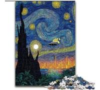 Puzzle Van Gogh "Il cielo notturno" da 1000 pezzi per adolescenti, giochi educativi, decorazioni per la casa, decorazioni e regali unici (50x75cm)