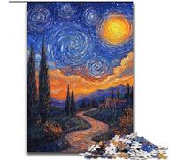 Puzzle Van Gogh "Il cielo notturno" per adolescenti, 1000 pezzi, un'offerta regalo impegnativa e difficile per tutta la famiglia (50x75cm)