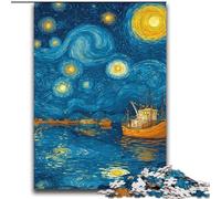 Puzzle Van Gogh Night Sky per adolescenti, 2000 pezzi, giocattolo educativo antistress, ideale come regalo per tutta la famiglia (70x100cm)