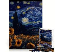 Puzzle Vangogh Girasole per Ragazzi, 1000 Pezzi, Divertimento Intellettuale, Rilassante per la Mente, Taglio Pregiato, Regalo Invernale (38x26cm)