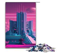 Puzzle Vaporwave Retro Vibes Pezzi per Adulti Puzzle per Adulti Ideali per Divertimento in Famiglia Relax e Regali per le Feste 1000 PZ (75x50cm)