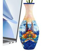 Puzzle Vase, 3d Flower Pot Puzzle, 160 Piece Decorative Design, 9.06x4.03 Inches Removable Water Cup, Curved Jigsaw Planter for Home, Workplace, Housewarmings & Decor