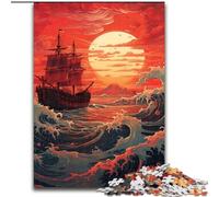 Puzzle "Vecchia nave nell'oceano" da 1000 pezzi per adolescenti, adatto a persone dai 14 anni in su, idee regalo per la decorazione della casa (50x75cm)