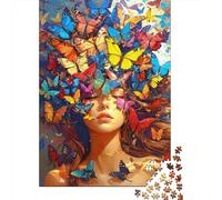 Puzzle Velo Farfalla, Sogni Colorati 1000 Pezzi Carta Riciclata oltre i 12 Anni, Idea Regalo Perfetta 52x38cm/1000pcs