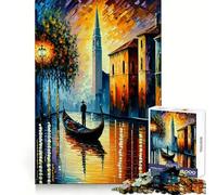 Puzzle Venezia in Colori da 1000 pezzi per adolescenti, stimola la memoria, ideale per il tempo libero, con incastri precisi, regalo stagionale (50x75cm)