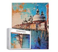 Puzzle Venezia Puzzle 3000 Pezzi Città dell'acqua Jigsaw Adulti DIY Classici legno Gioco, Stampa di Alta Qualità jigsaws Giocattoli, Lettere sul retro Jigsaw, per Decorazione la Casa Regalo S-934