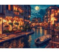 Puzzle Venezia vista notturna - Puzzle 5000 Pezzi per Adulti - Puzzles Giochi Rilassamento - Bene Confezionamento Scatola - Stampa Alta Definizione Colori Brillanti - Puzzles Legno Impegnativi s7h-205