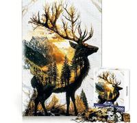 Puzzle "Verdant Monarch of The Golden Grove" per ragazzi, 1000 pezzi, allenamento mentale, svago tranquillo, taglio uniforme, regalo di Natale unico (38x26cm)