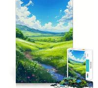 Puzzle "Verdant Valley Breeze" da 1000 pezzi,divertente per sviluppare la memoria,con bordi lisci e incastri perfetti,un modo divertente per riempire le ore vuote (38x52cm)