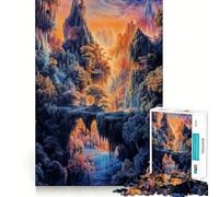 Puzzle "Verso l'Altro Mondo" da 1000 pezzi per adolescenti, gioco per allenare la mente, rilassante e divertente, da assemblare, regalo perfetto 38x26cm