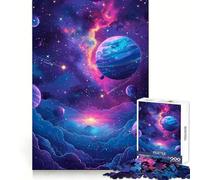 Puzzle vettoriale a tema spaziale da 1000 pezzi per adulti, stimolante per la mente, facile da usare, con incastro perfetto, ideale come regalo festivo (38x26cm)