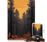 Puzzle vettoriale Foresta per adulti, 1000 pezzi, allenamento mentale, relax, taglio laser, Natale gioioso (38x26cm)
