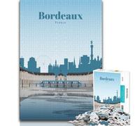 Puzzle "Viaggio a Bordeaux" per adolescenti, 1000 pezzi, gioco stimolante, ideale come regalo per tutta la famiglia, 38x26cm