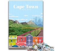 Puzzle "Viaggio a Città del Capo" per adolescenti, 1000 pezzi, perfetti per le serate di gioco, giocattolo colorato per la casa, regalo 2000 pezzi (70x100cm)
