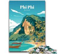 Puzzle "Viaggio a Phi Phi" da 1000 pezzi per adolescenti, regalo di compleanno per trascorrere il tempo in casa, regali, decorazioni murali per 14+ anni, 1000 pezzi (50x75cm)