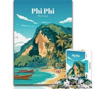 Puzzle "Viaggio a Phi Phi" per adolescenti, 1000 pezzi, gioco stimolante e gioco per famiglie con pezzi completamente interconnessi di forma casuale, 38x26cm