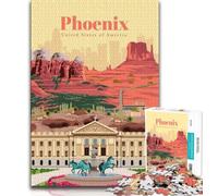 Puzzle "Viaggio a Phoenix" per adolescenti, aiuta il cervello ad allenarsi Giocattoli avvincenti per coltivare la pazienza Un'opera d'arte 50x75cm