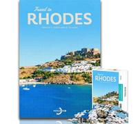 Puzzle Viaggio a Rodi per adulti 1000 pezzi, giocattoli, giochi educativi, decorazioni per la casa e regali unici, antistress, 26x38cm