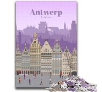 Puzzle "Viaggio ad Anversa" da 1000 pezzi per adolescenti, regalo di compleanno per trascorrere il tempo in casa, regali, decorazioni murali per 14+ anni, 2000 pezzi (70x100cm)